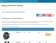 Tablet Screenshot of bestearprotectionforshooting.com